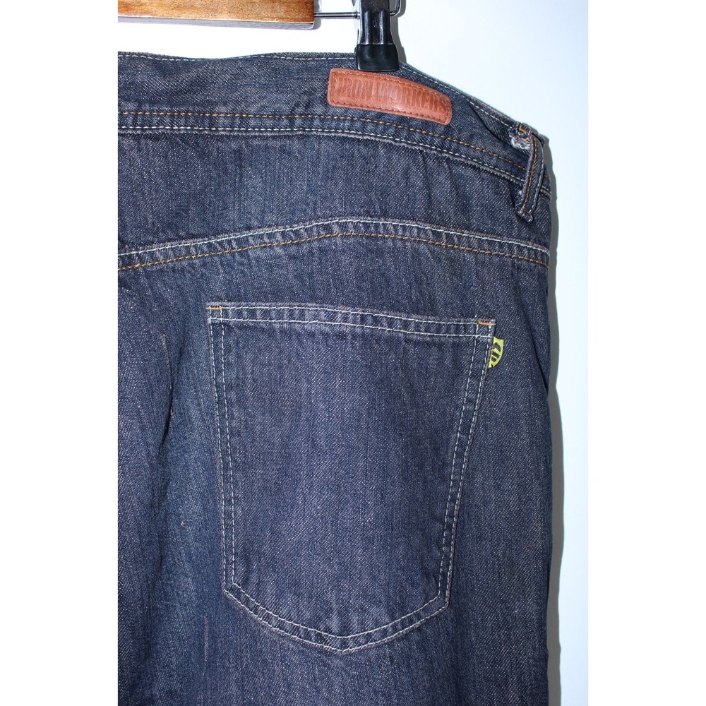 Iron Workers Men's Size 42x32 Navy Blue Lined Knee Padded Jeans - Picture 9 of 14